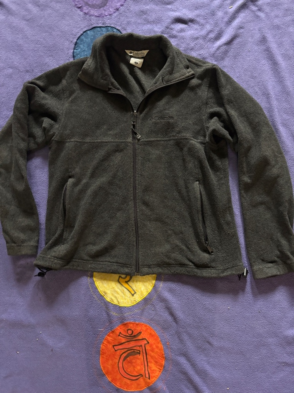 Columbia Dark Gray Full-Zip Fleece Jacket